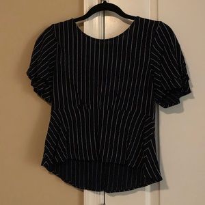Zara, Blue Striped Shirt